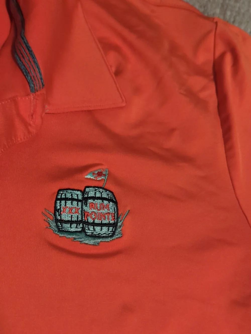 Mens Rum Point Golf Club Hat And Polo Size Large